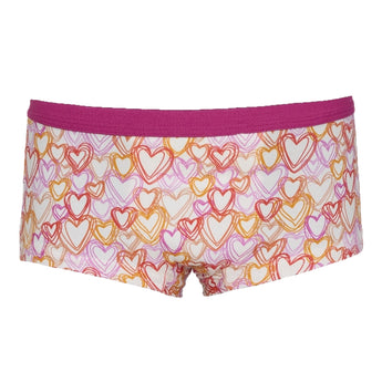 Washable incontinence briefs for girls - Hearts