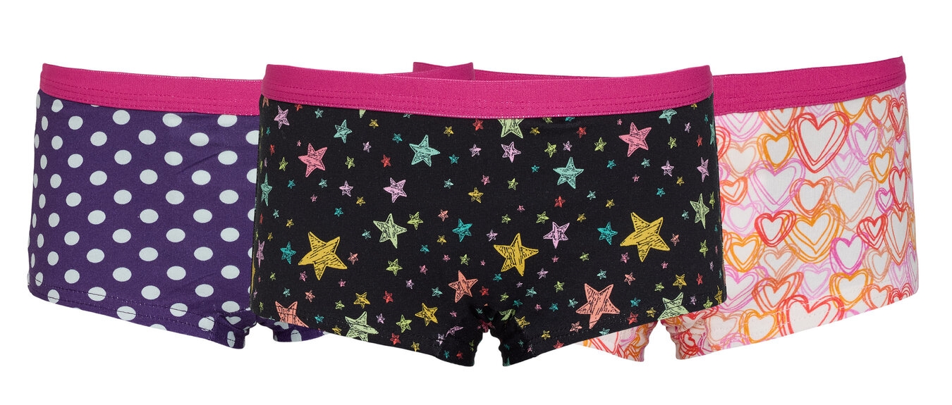 Washable incontinence briefs for girls